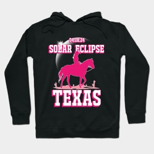 Cowgirl Total Solar Eclipse 2024 4.08.24 Texas Hoodie